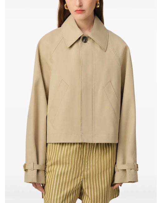 AMI Natural Cotton Buttoned Jacket