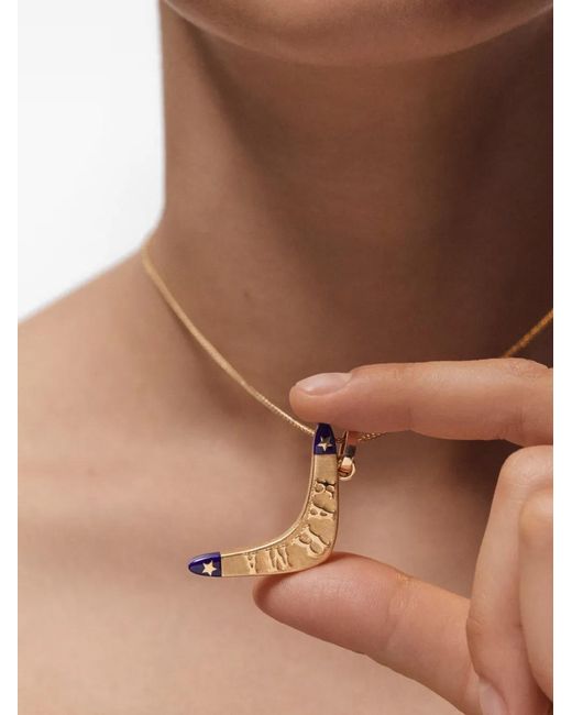 Marie Lichtenberg Metallic Karma Lapis Lazuli Pendant