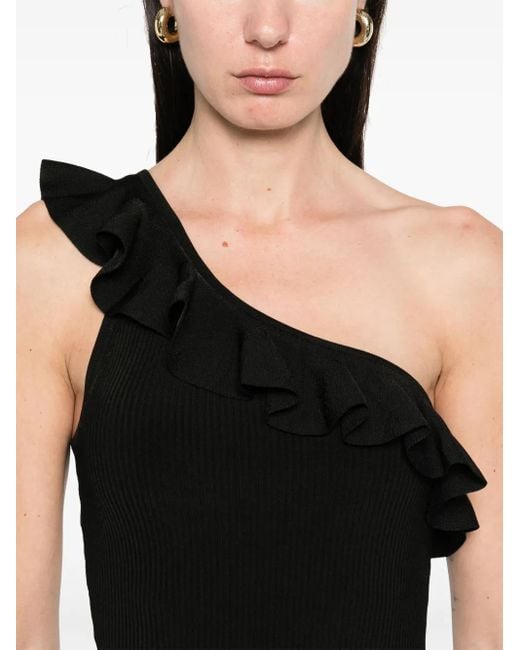 Zimmermann Black One-Shoulder Top