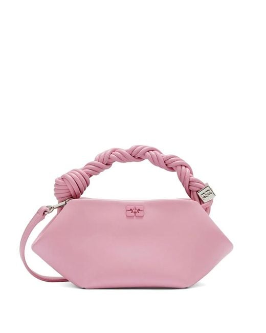 Ganni Pink Mini Sac À Main Bou