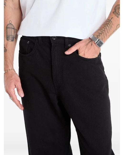Vans Black Check-5 Straight-Leg Jeans for men