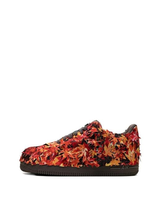 Nike Red Air Force 1 Leaf Lace-Up Sneakers