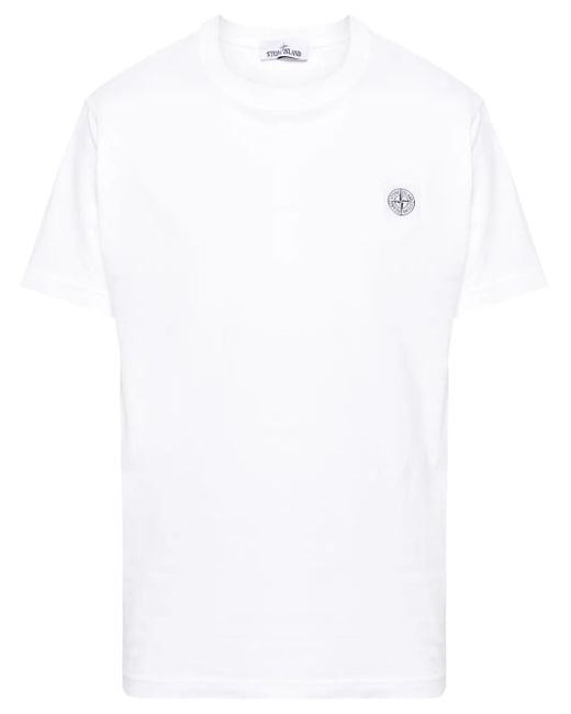 Stone Island White T-Shirts And Polos for men