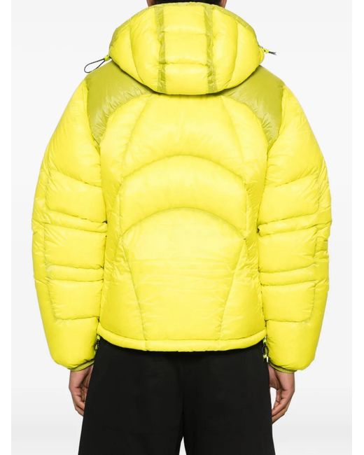 Adidas Yellow Pertex Quilted Hooded Jacket for men