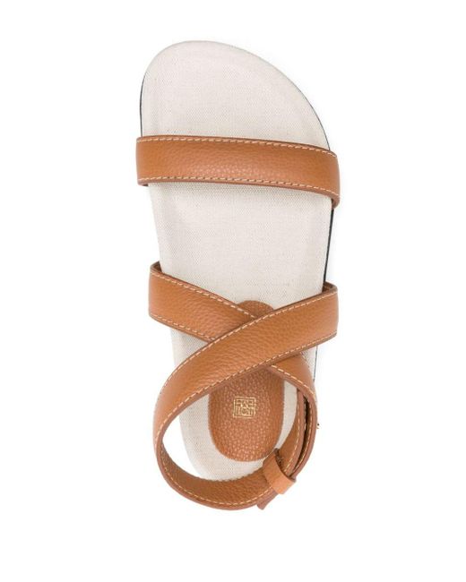 Totême  Brown The Chunky Leather Sandals
