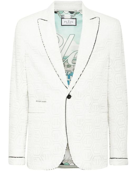 メンズ Philipp Plein モノグラム ジャケット White