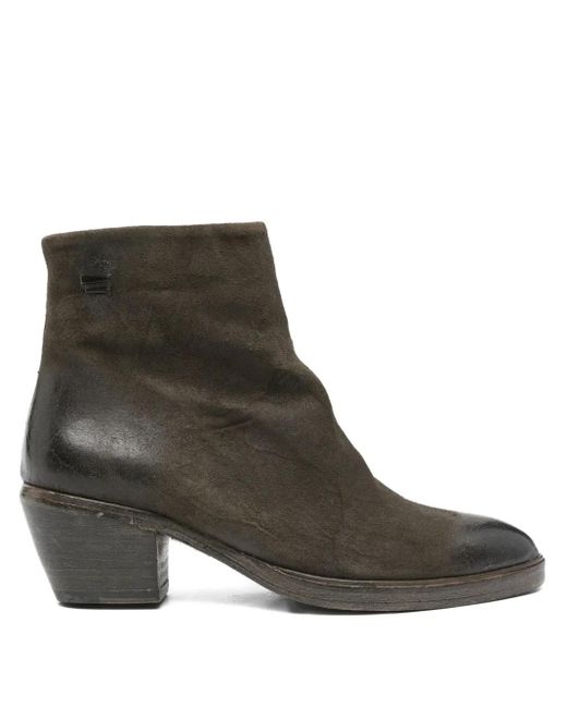 The Last Conspiracy Brown Zip-Detail Suede Boots