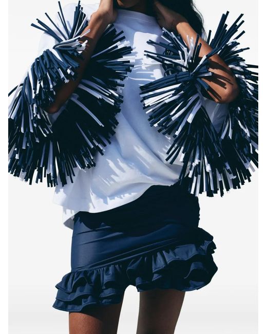 Jacquemus White The Cabana Fringe T-Shirt