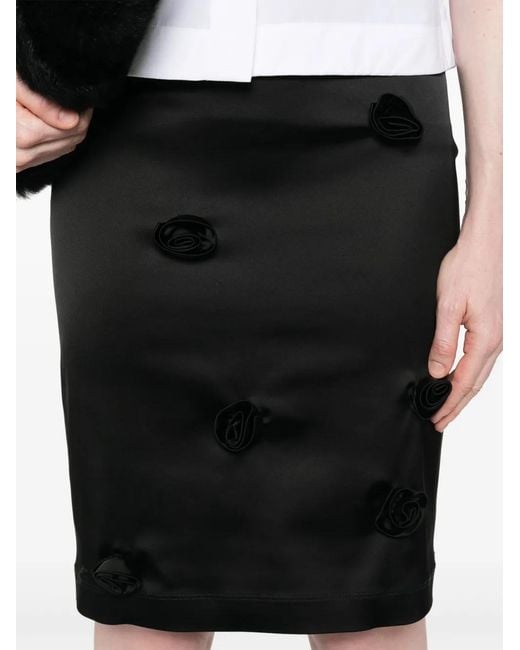 Sportmax Black Borbona Mini Skirt