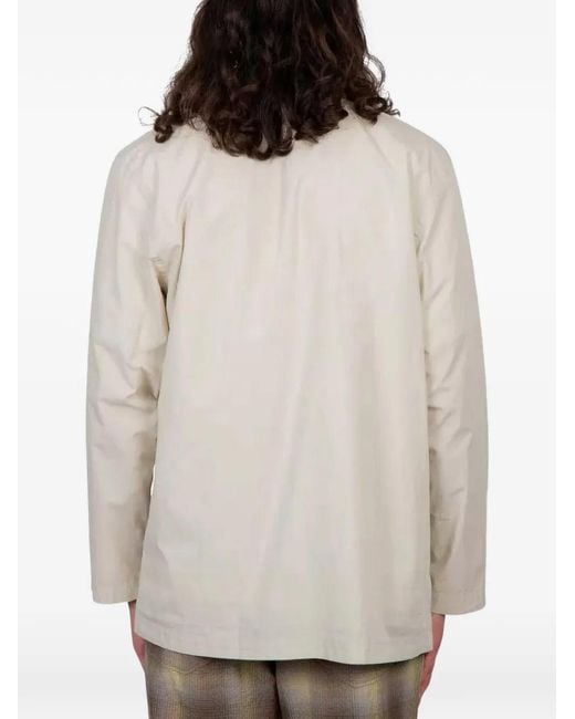 Universal Works White Tie-Front Jacket for men