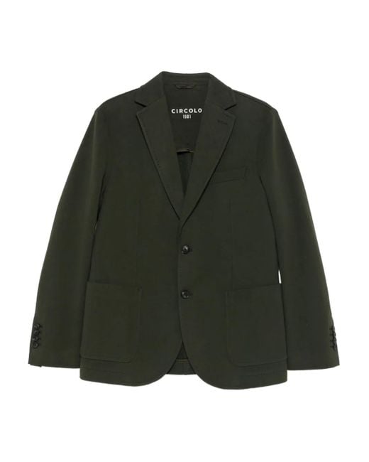 Circolo 1901 Green Buttoned Patch-Pocket Jacket for men