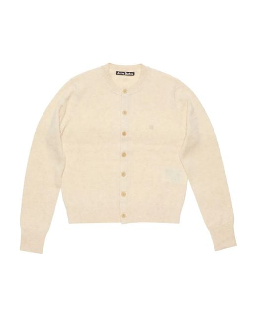 Acne Natural Wool-Blend Cardigan
