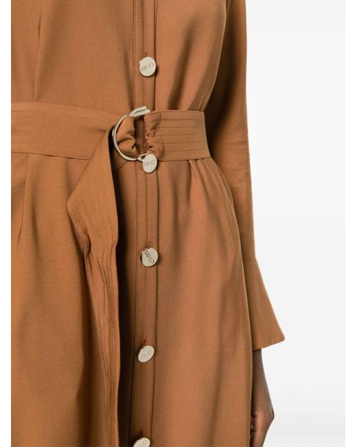 Robe mi-longue à épaulettes Liu Jo en coloris Brown