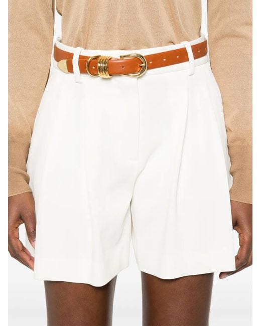 Ermanno Scervino White Pleated Shorts