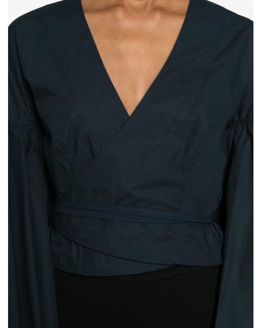 Jacquemus Cropped Blouse in het Blue