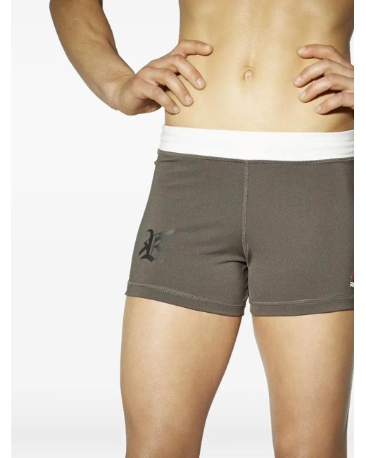 Reebok Gray Fight Booty Shorts