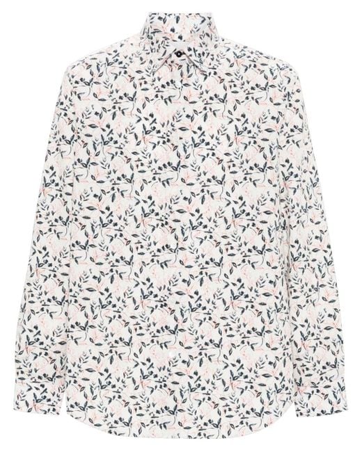 Paul Smith Hemd mit Blumen-Print in White für Herren