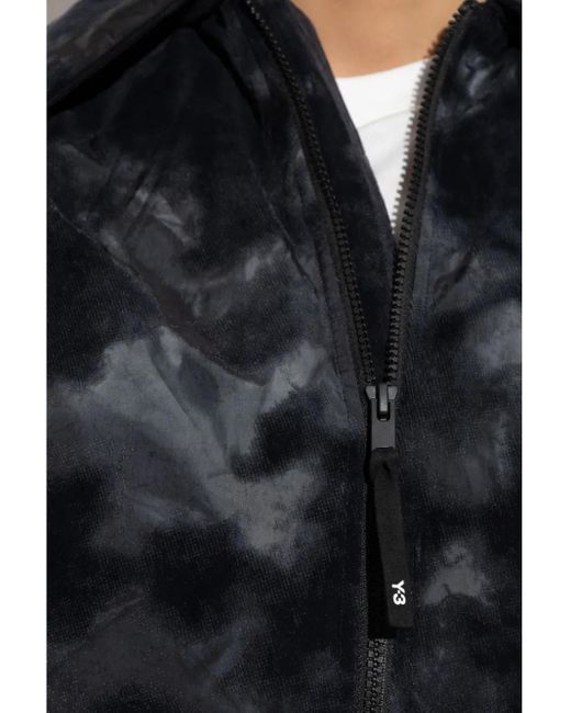Y-3 Black All-Over Print Padded Jacket