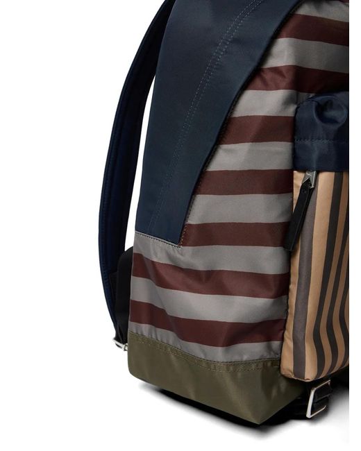 Paul Smith Blue Striped Backpack for men