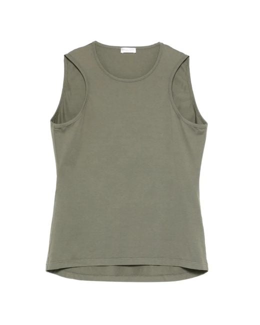 Roberto Collina Green Sleeveless Top