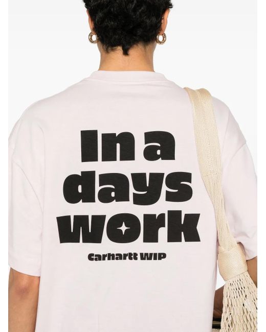 Carhartt ロゴ Tシャツ Pink