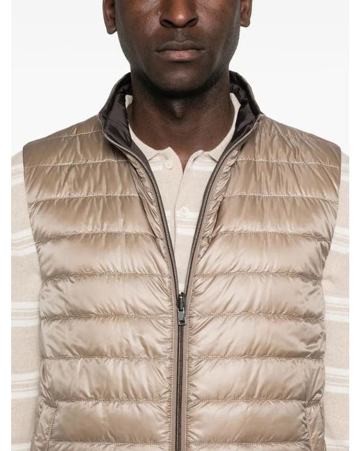 Herno Natural Zip-Up Reversible Gilet for men