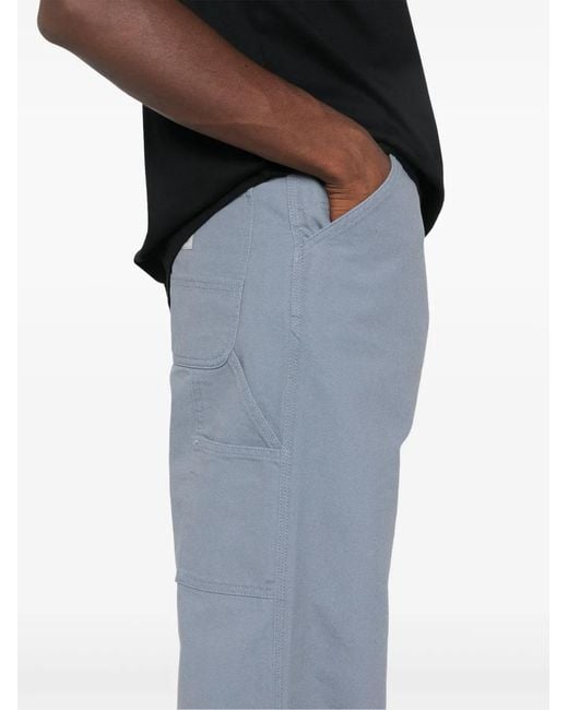 Carhartt Blue Single Knee Straight-Leg Trousers for men