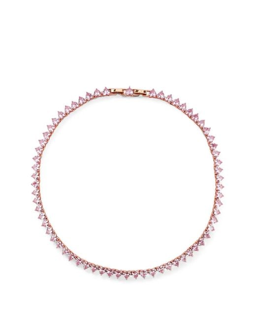 Lady D World Natural Heart-Cut Zirconia Necklace