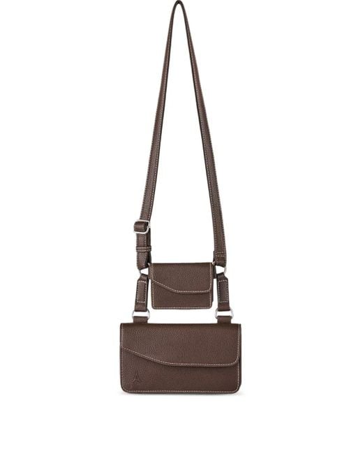 Manière De Voir White Monet Duo Crossbody Bag for men
