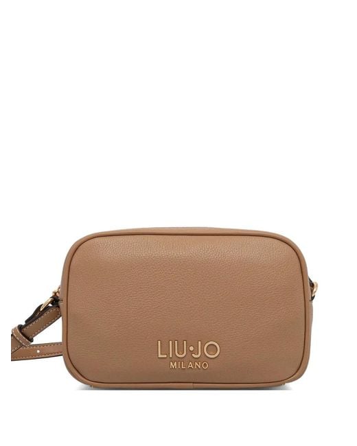 Liu Jo Brown Logo Zip Satchel