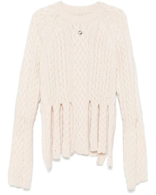 Coperni Natural Shredded Sweater