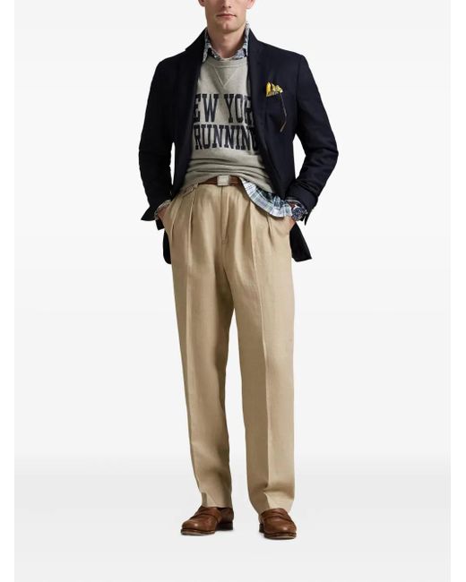 Polo Ralph Lauren Natural Pleated Trousers for men