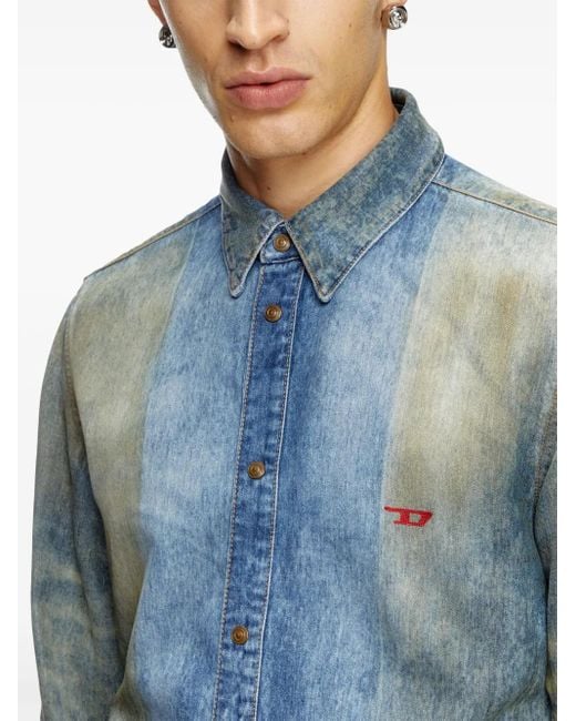 DIESEL Blue D-Fitty-Fsf Shirt for men
