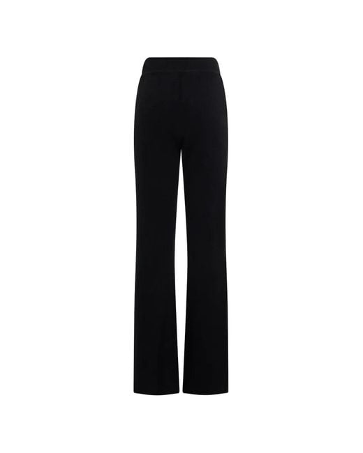 Alberta Ferretti Black Elasticated-Waistband Trousers