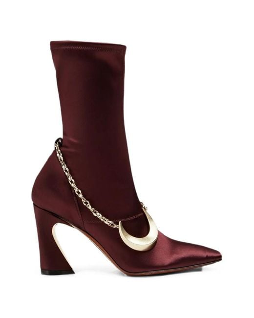 Zimmermann Brown Chain-Detail Ankle Boots