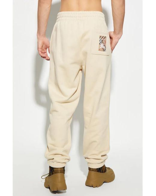 Burberry Natural Sweatpants for men