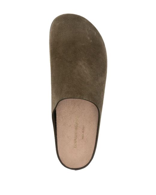 Common Projects Brown Asymmetric-toe Suede Clogs for men