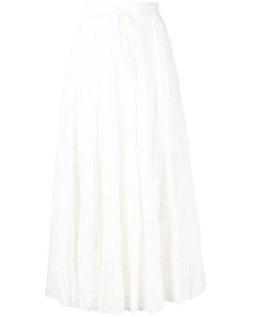 We Are Kindred Winnie Cotton Maxi Skirt in White - Lyst