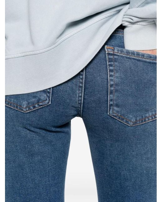 Marc O' Polo Blue Cotton-Blend Skinny Jeans