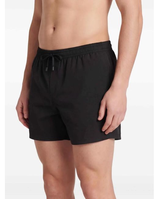Balmain Black Drawstring-Fastening Swim Shorts for men
