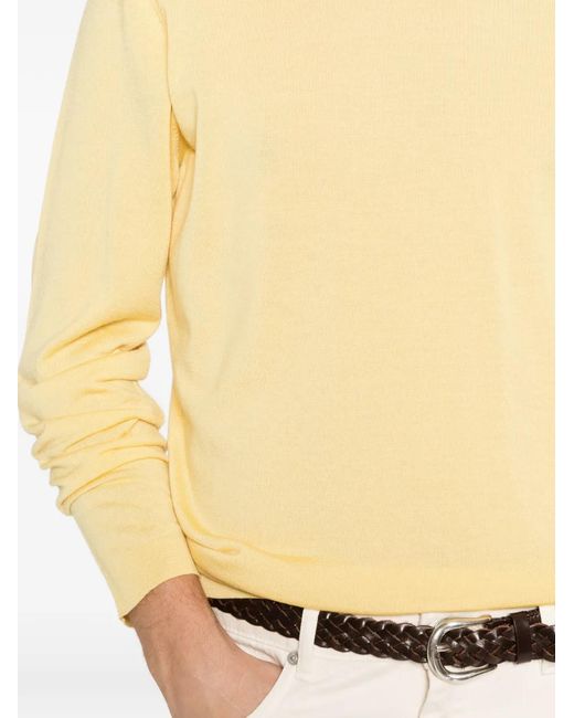 FILIPPO DE LAURENTIIS Natural Round-Neck T-Shirt for men