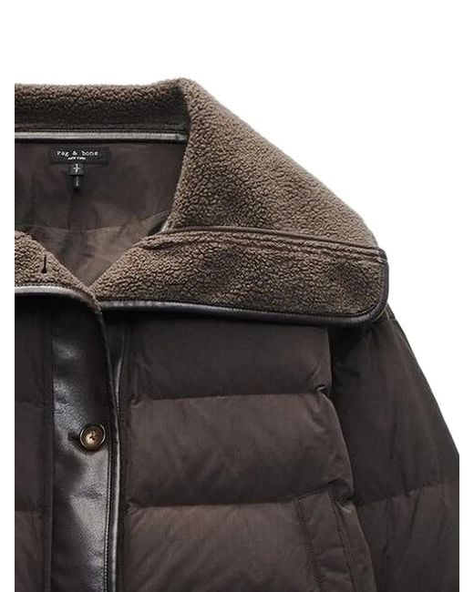 Rag & Bone Black Gloria Puffer Jacket