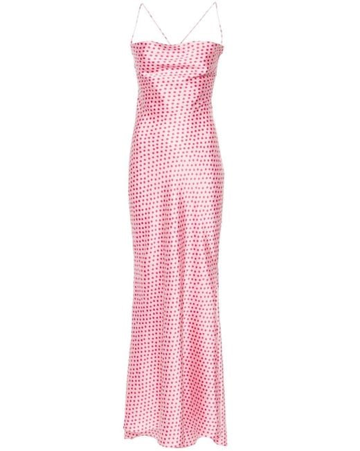 Parlor Pink Polka-dot Sleeveless Dress