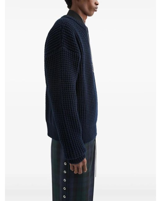 Jil Sander Blue Wool Sweater for men