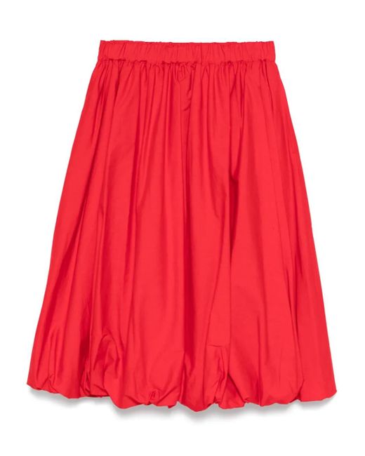 Noir Kei Ninomiya Aラインスカート Red