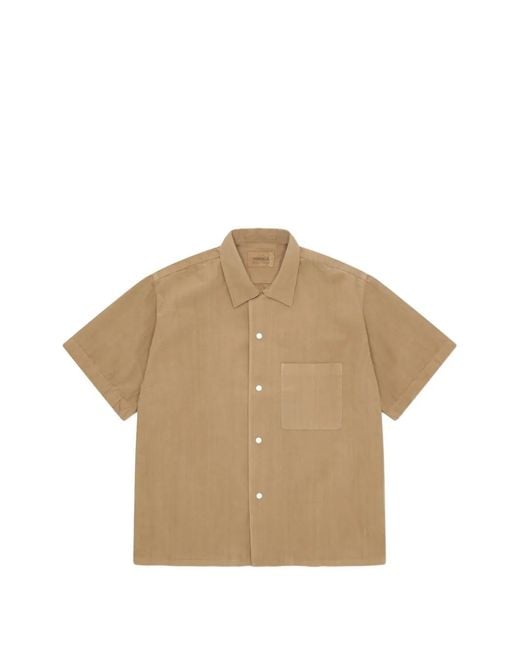 Fortela Natural Bowlingt Patch-Pocket Short-Sleeve Shirt for men