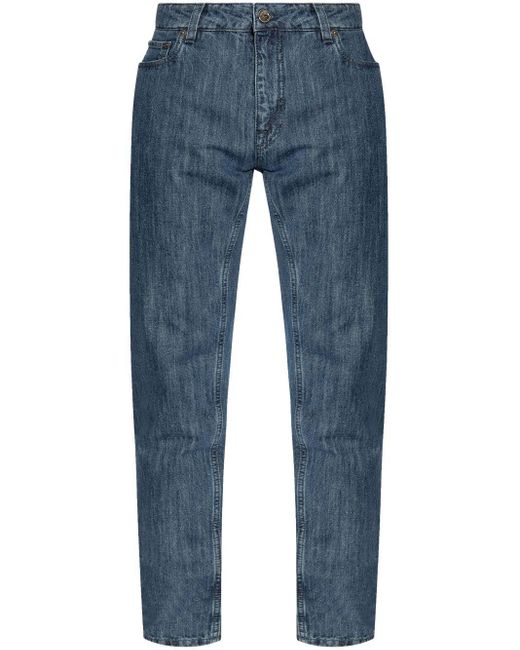 Etro Straight Jeans Met Vijf Zakken in het Blue voor heren
