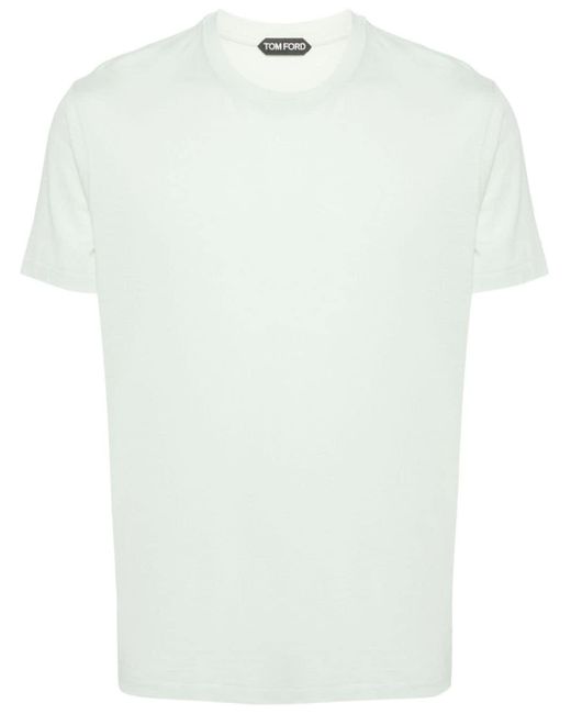 Tom Ford T-Shirt mit Logo-Stickerei in White für Herren