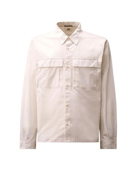 C P Company Pink Metropolis Gabardine Shirt for men