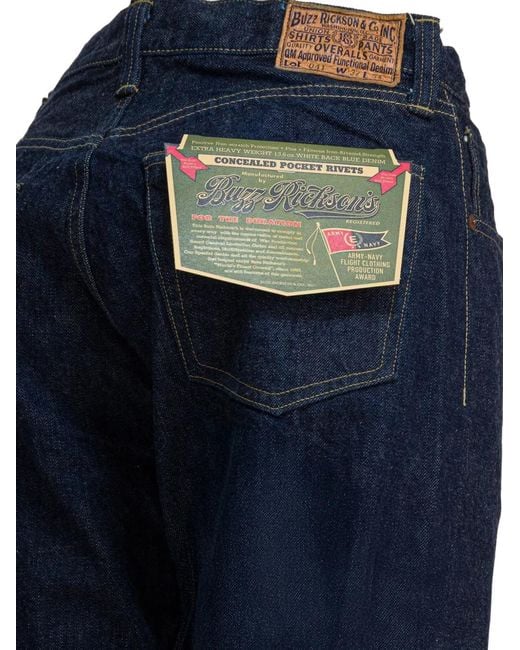 Buzz Rickson's Blue Five-Pocket Jeans for men
